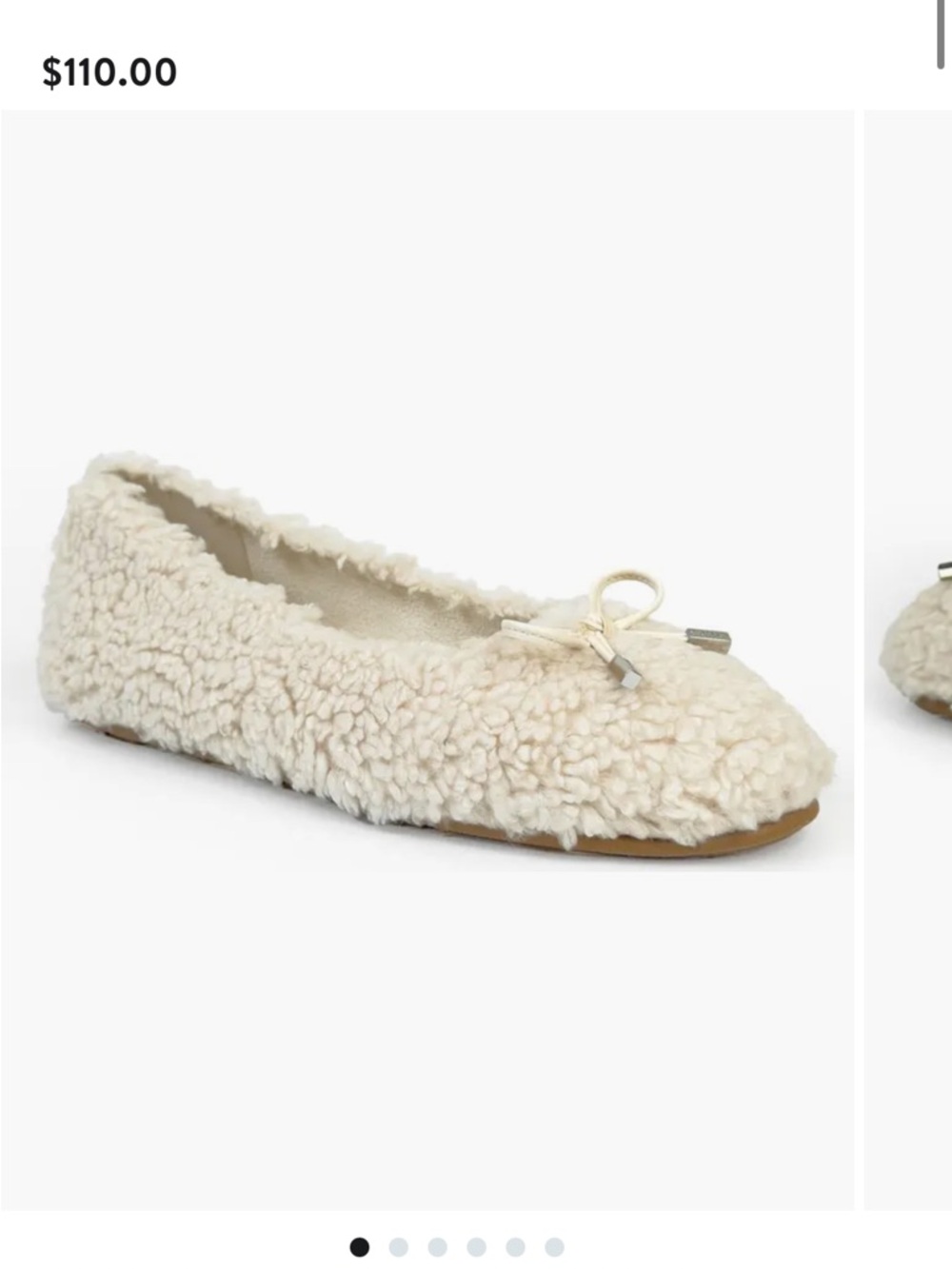Aerosols Patrina faux shearling flats